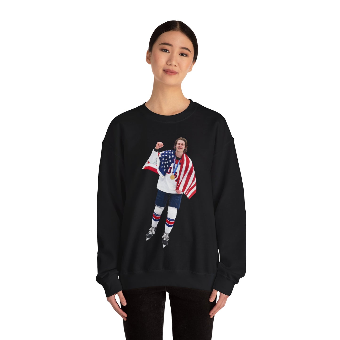 Jack Hughes Gold Crewneck